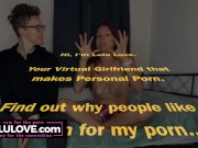 Babe sharing ALL the ins & outs of having her IUD inserted as she sits w/ hubby in just panties, tits & feet out - Lelu Love 16/16