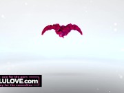 Babe sharing ALL the ins & outs of having her IUD inserted as she sits w/ hubby in just panties, tits & feet out - Lelu Love 3/16