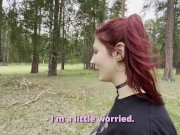 Hot Stranger Lost In The Woods, I'm Fucking Her Pussy While She Doesn't Notice, Pretending To Help 3/16