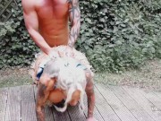 Huge boobed Sophie Anderson pee play and asslicker Angel Rae Doll 9/16