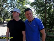 Big Ass 18-Year-Old Blonde’s Slut Training - Jenny Wild Threesome, Deepthroat, Fucked in Public 1/16