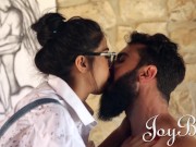 Brunette Beauty Julia De Lucia Seductively Sucks And Fucks Her Nude Male Model 2/16