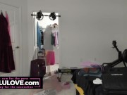 Babe packing & dancing & twerking naked then masturbating w/ vibrator to BIG orgasm & juicy cunt JOI - Lelu Love 6/16