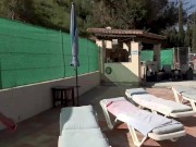 OLDNANNY BBW grandma visits a couple and sucks dick and squeezes her breasts 12/16