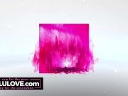 Babe letting her boobs breathe with bra up during behind porn scenes podcast about naked class she teaches - Lelu Love 2/16