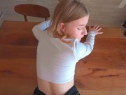 Room's dirty, but dick's clean - Fucked the Manager for a Good Review 9/16