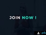 GIRLSWAY - Sexy Teen Besties Emily Willis & Vina Sky Want To Fuck Their Neighbor Cougar! GROUP SEX! 1/16