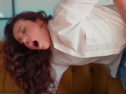 Watching porn with my hot stepmom ended up fucking her 7/16