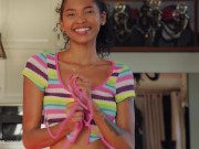 ULTRAFILMS Amazing Colombian model Barbie Rous making her boobs and ass bounce fast 1/16