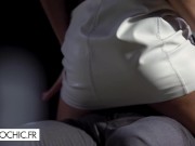 The gorgeous blonde manages 3 men 5/16