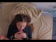 POV Сводная сестренка любит сосать и вставлять в себя член сводного брата - YourSofia 6/16