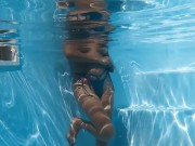 Big ass lazy teen Lia swims naked 14/16