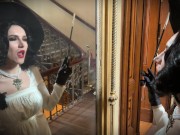 Lady Dimitrescu sucks and fucks . Resident Evil Village Cosplay Halloween 2023 1/16