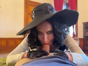 Lady Dimitrescu sucks and fucks . Resident Evil Village Cosplay Halloween 2023 3/16