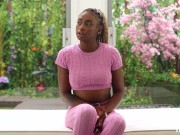 Black girl with a very confidant personality shows and has some good squirting orgasms 2/16