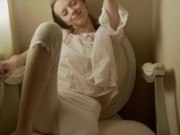 Sweet Coed Daisy Plays With Her Nice Natural Tits And Tight Pussy! 2/16