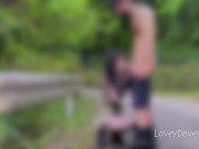 【野外露出】迷彩コスプレしてても隠れる気ゼロの長身美人彼女と野外セックスで興奮して暴発！ 13/16