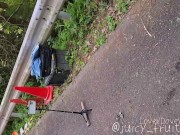 【野外露出】迷彩コスプレしてても隠れる気ゼロの長身美人彼女と野外セックスで興奮して暴発！ 2/16