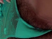 the bushy pussy coming out of those panties 10/16