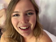 Double teaming my sister's friends on her bed - Elly Clutch 9/16