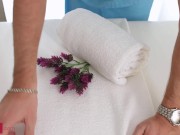 Visit in parlor ends for Asian chick with sex and creampie 1/16