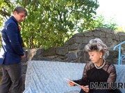 MATURE4K. Old woman of house fools around with well-hung random man 2/16