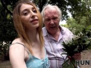 HUNT4K. Cheerful girl found man to sneak into her pussy next to hubby 5/16