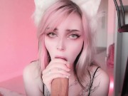 She loves cock so much she wants to suck it and put it in her mouth all the time - pinkloving 💖 15/16