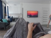 Slutty Stepmom caught her Stepson masturbating with Autoblow 4/16