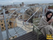 . Brunette beauty agrees for sex with stepbrother to keep him silent 4/16