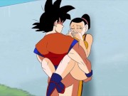 Goku needs milk pussy before tournament | Dragon Ball Parody| Uncensored Hentai 1080p 13/16