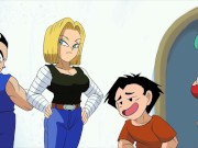 Goku needs milk pussy before tournament | Dragon Ball Parody| Uncensored Hentai 1080p 15/16