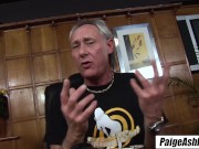 PAIGE ASHLEY Lingerie Stockings Fetish Threesome With Boss 1/16