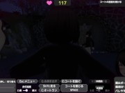 【3DCGエロゲー実況(体験版)】バレないように裸コートで露出するセレカさん 巨乳美女が夜の公園で裸を見せつけながら徘徊する（野外露出同人エロゲーhentai game） 12/16