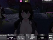 【3DCGエロゲー実況(体験版)】バレないように裸コートで露出するセレカさん 巨乳美女が夜の公園で裸を見せつけながら徘徊する（野外露出同人エロゲーhentai game） 16/16
