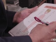 Hot Blonde Spinner Minxx Marley Need To Impress Her Agent So She Gives Him A Blowjob Before Riding His Cock 2/16