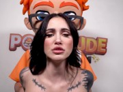 Tattooed Queen Demi Morgan's Hardcore Debut on PornDudeCasting 11/16