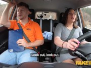 Fake Driving School big natural boobs bouncing as she fucks her driving examiner 2/16