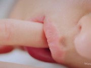 WOWGIRLS Beautiful brunette girl Kama Oxi getting fucked by her boyfriend on the bed 3/16