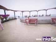 Joven pelirroja peruana de vagina estrecha es pillada por las calles de Lima Perú 5/16