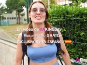 Cute Spanish babe Lena Ross enjoys a very hard pounding at her very first porno! 1/16