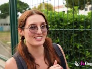 Cute Spanish babe Lena Ross enjoys a very hard pounding at her very first porno! 5/16