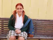 Young redhead Natalyy Hott experience her first fuck with a grandpa! 3/16