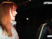 Skinny Babes Lullu & Anny Receive Deep Pussy Drilling On Backseat From Black Cock - LETSDOEIT 2/16