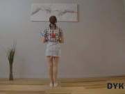 DYKE4K. Lady boss knows how to satisfy her assistant and new worker 2/16