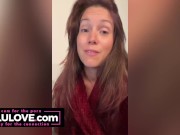 Babe getting sweaty & dirty then full makeup & hair done & behind the porn scenes of cowgirl creampie video - Lelu Love 5/16