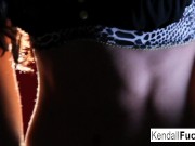 Kendall has fun getting her pussy wet 2/16