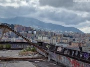 Outdoor Public Sex: Busty Exhibitionist MILF Dares to Have Sex on a Balcony Right in the City Center 1/16