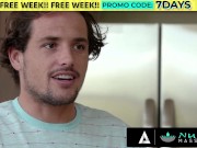 18yo Blonde Babe Gives Hot NURU To Her BFF 2/16