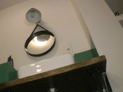 Sexy and horny petite skinny girl in a short summer dress shows legs and her panties but she also goes no panties and without 2/16